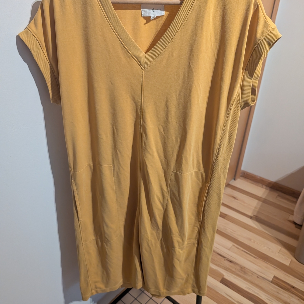 Lou & Grey Yellow Cap Sleeve Relaxed Tunic